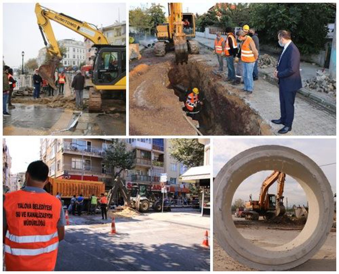 5 BİN 575 METRE KANALİZASYON HATTI TAMAMLANDI