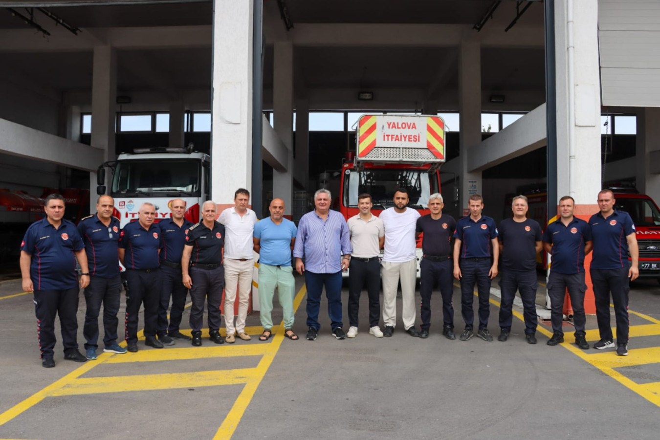 BAŞKAN GÜREL İTFAİYE MÜDÜRLÜĞÜNÜ ZİYARET ETTİ