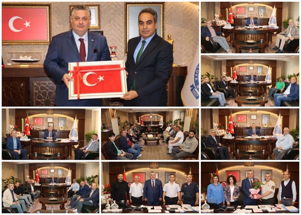 BAŞKAN GÜREL MİSAFİRLERİNİ AĞIRLADI