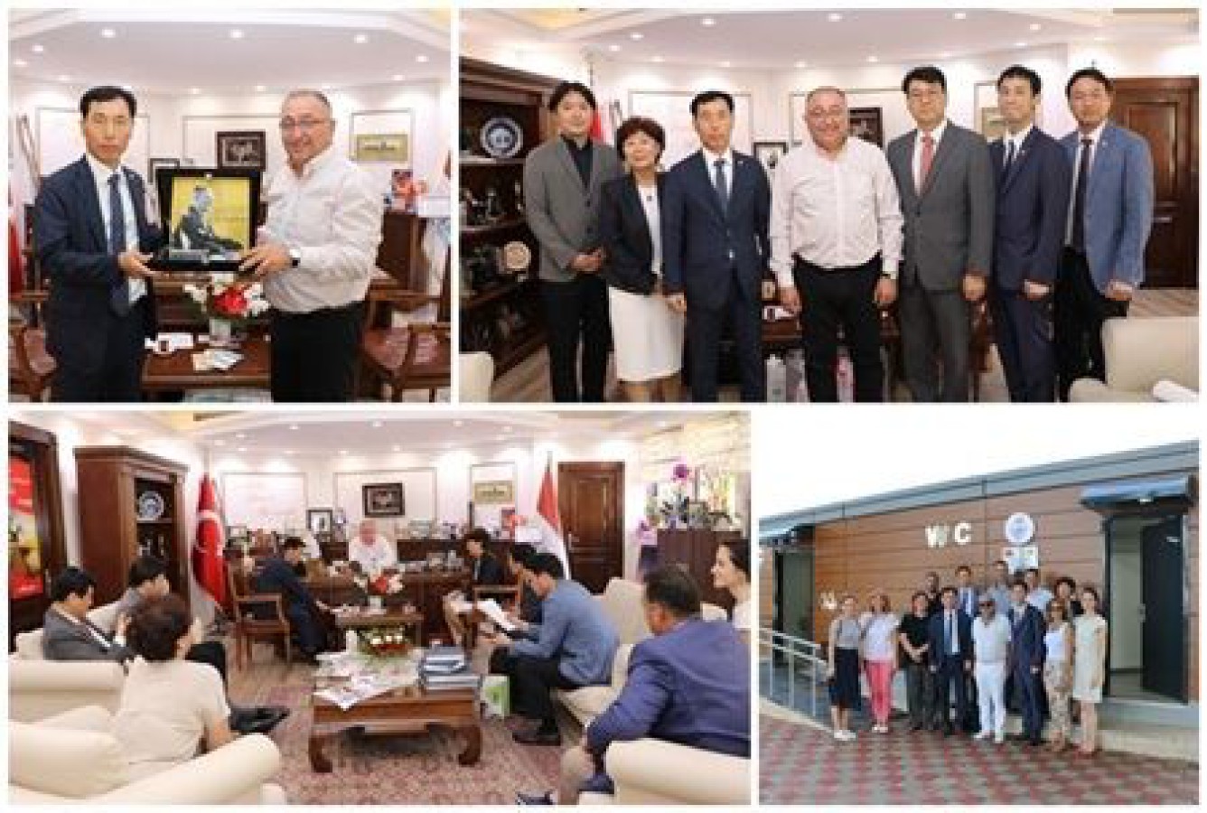 BAŞKAN SALMAN KORE HEYETİNİ AĞIRLADI