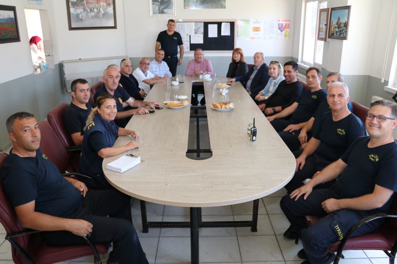 BAŞKAN SALMAN’DAN İTFAİYE MÜDÜRLÜĞÜNE ZİYARET