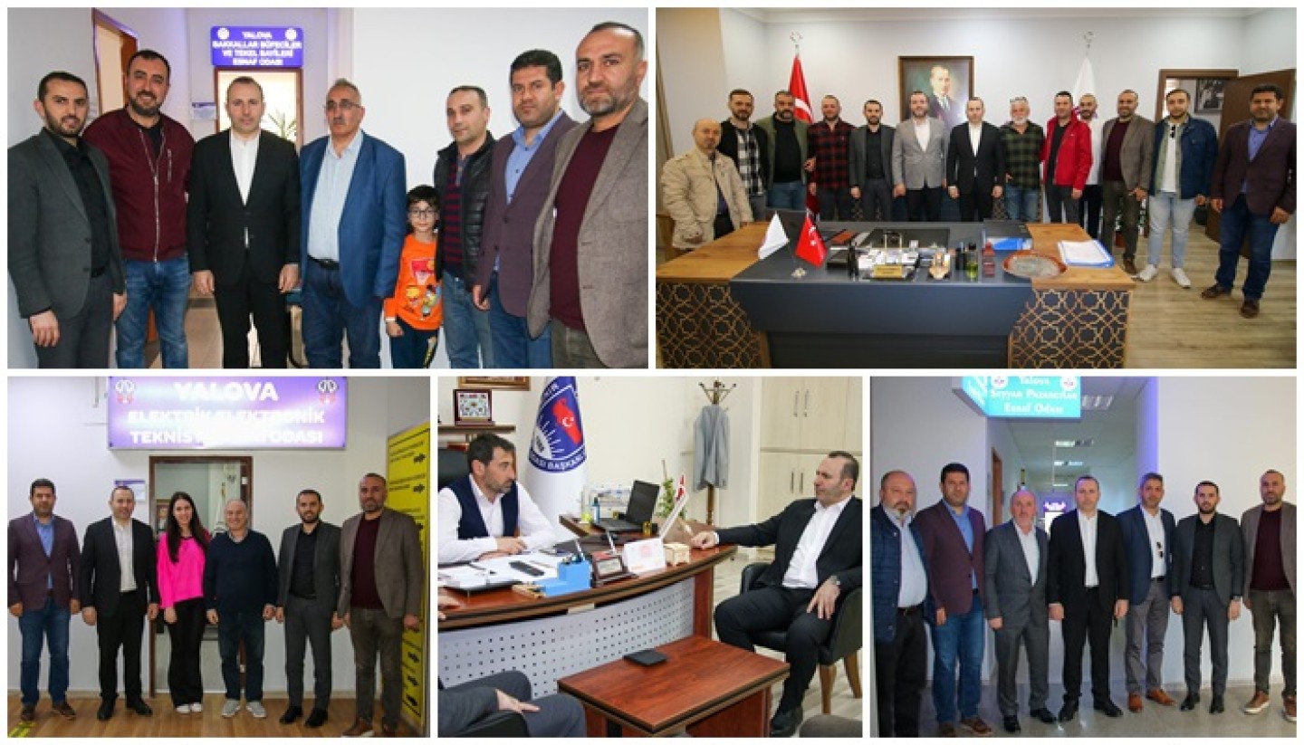 BAŞKAN VEKİLİ TUTUK ESNAF ODALARINI ZİYARET ETTİ