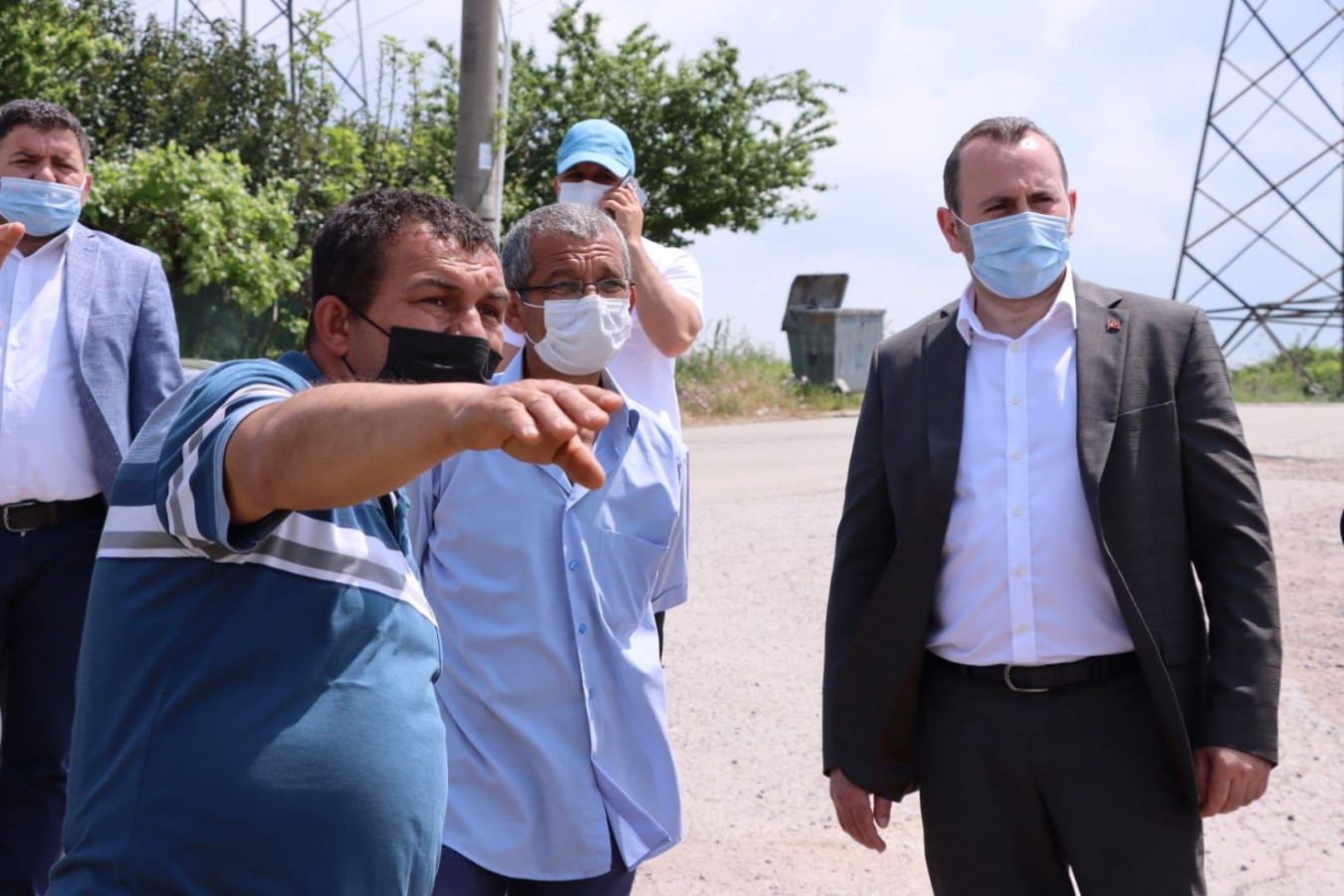 BAŞKAN VEKİLİ TUTUK SAHA ÇALIŞMALARINI İNCELEDİ