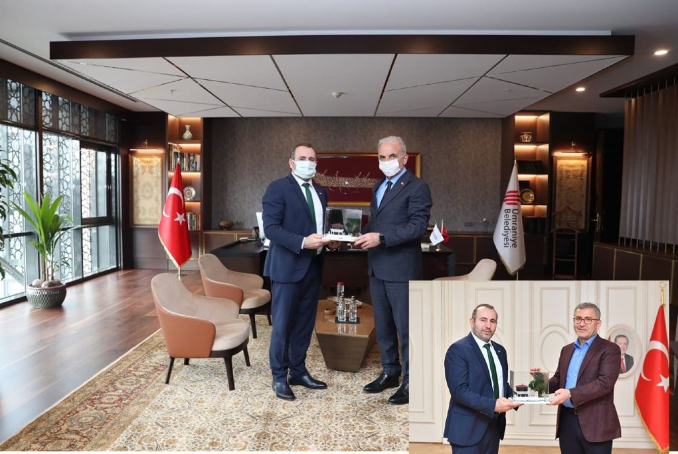 BAŞKAN VEKİLİ TUTUK ÜSKÜDAR VE ÜMRANİYE BELEDİYE BAŞKANLARINI ZİYARET ETTİ