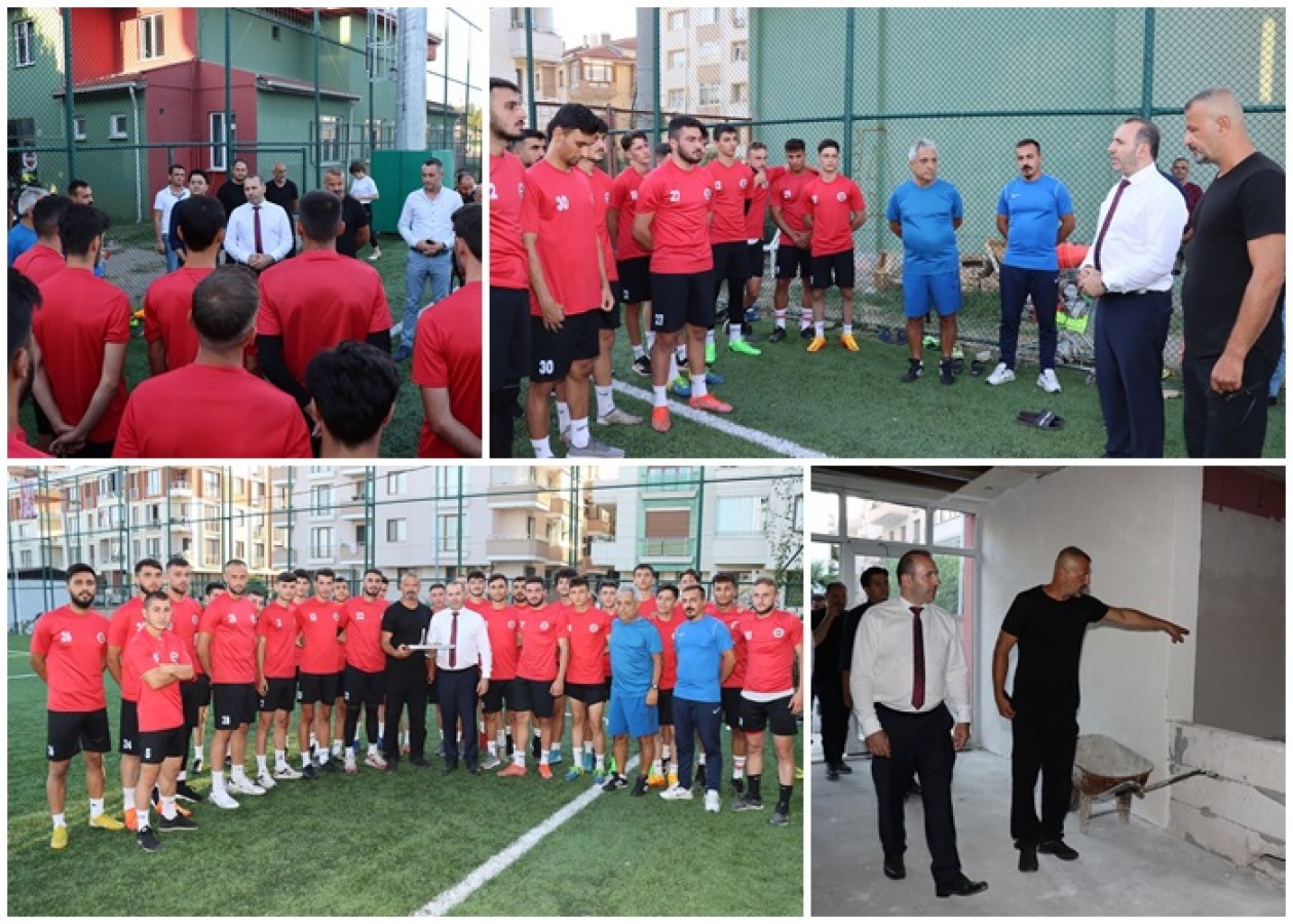 BAŞKAN VEKİLİ TUTUK, YALOVASPOR’U ZİYARET ETTİ