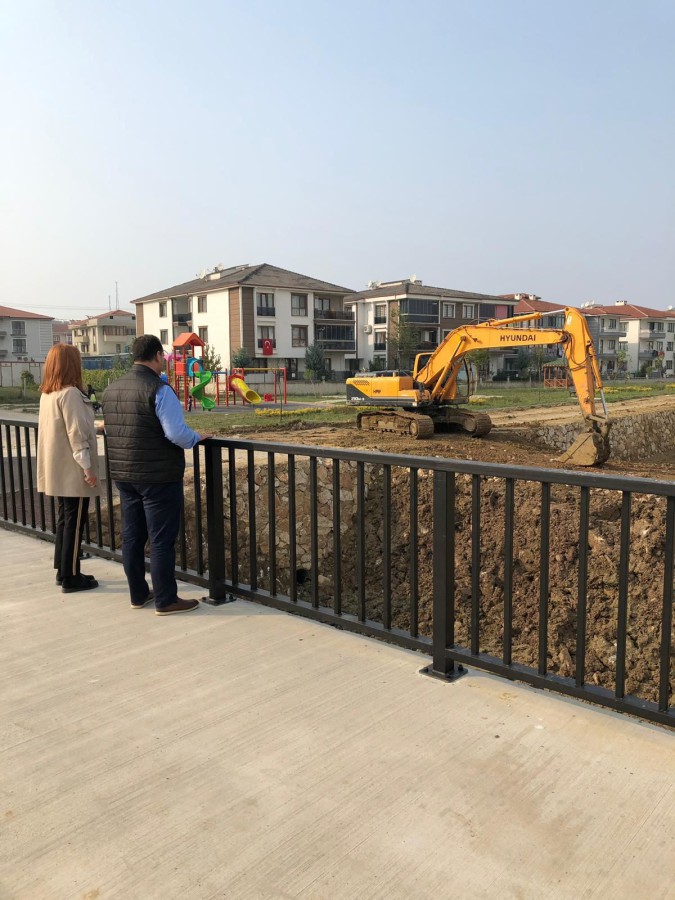 BAŞKAN YARDIMCILARI SAFRAN DERESİ ÇALIŞMALARINI İNCELEDİ