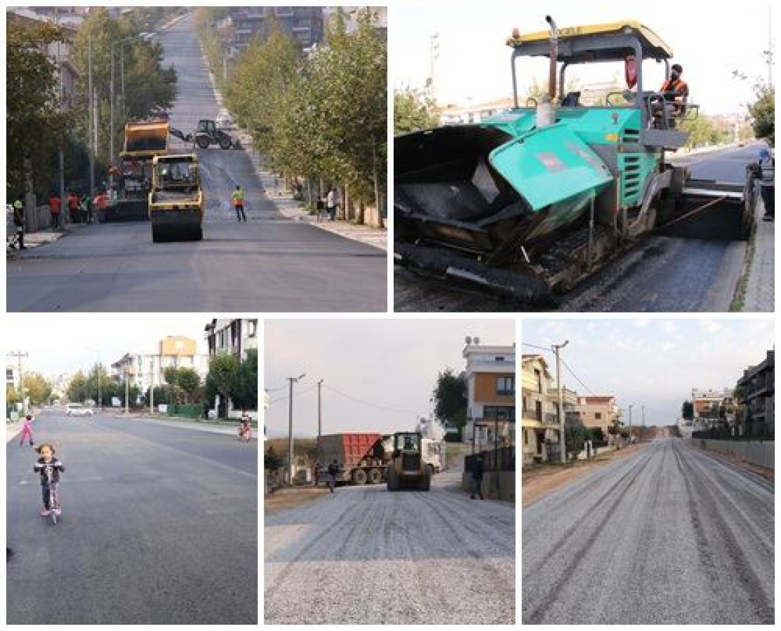 BEYAZIT CADDESİNE TOPLAM 4386 TON ASFALT DÖKÜLDÜ