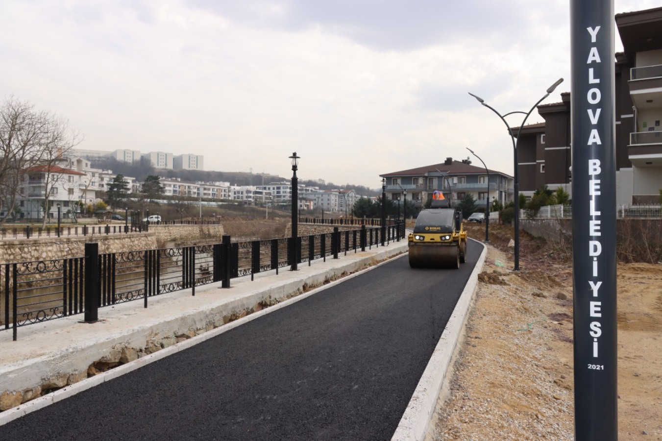 BİSİKLET ve YÜRÜYÜŞ YOLU 2.ETAP ÇALIŞMALARI SÜRÜYOR