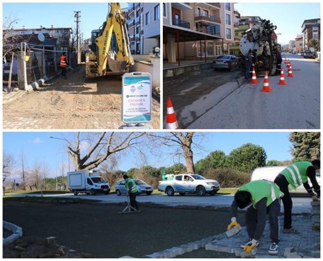ÇALIŞMALARA ARA VERİLMEDEN DEVAM EDİLİYOR
