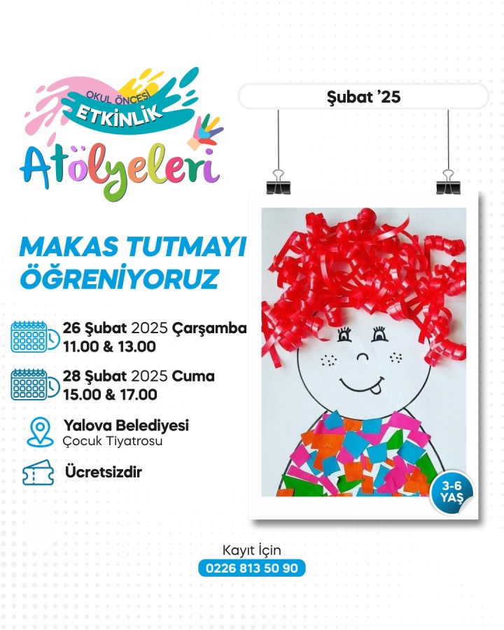 ÇOCUKLAR MAKAS TUTMAYI ÖĞRENECEK