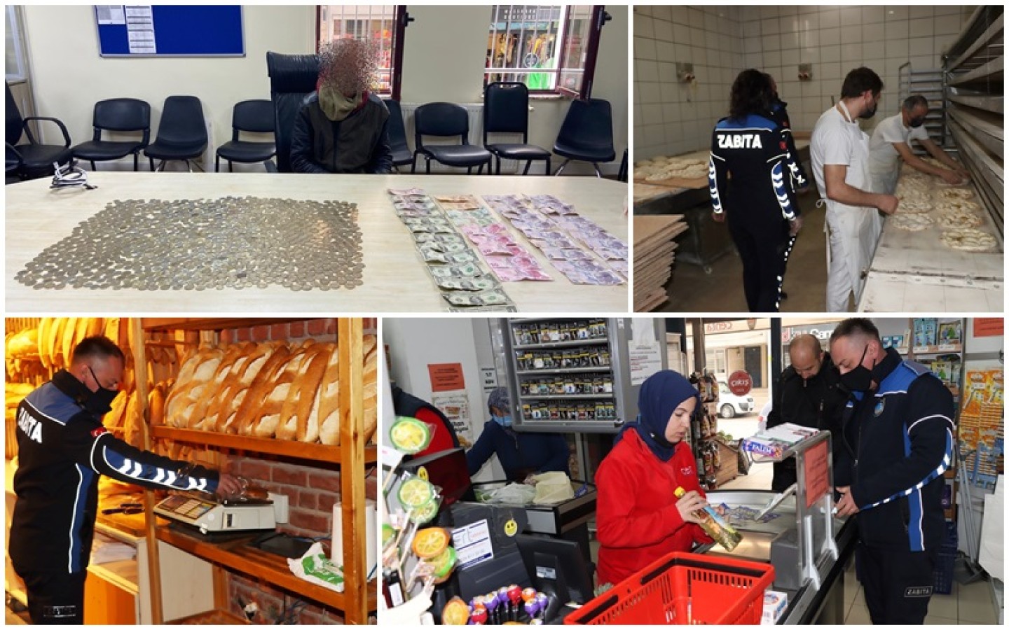 FIRINLAR MARKETLER DENETLENİYOR, DİLENCİLER YAKALANIYOR