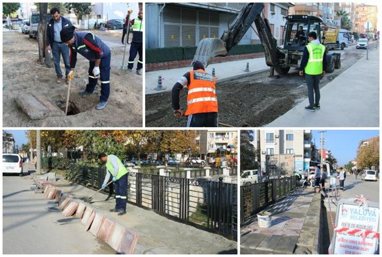 KANALİZASYON BAĞLANTILARI VE KALDIRIMLAR YENİLENİYOR