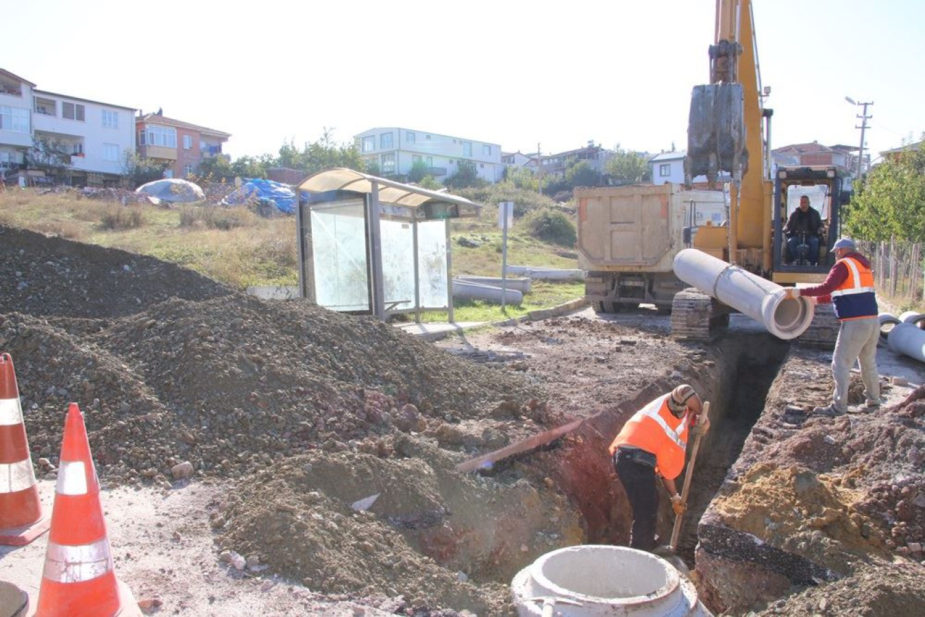 KEYKUBAT SOKAĞINDA ALTYAPI ÇALIŞMASINA BAŞLANILDI