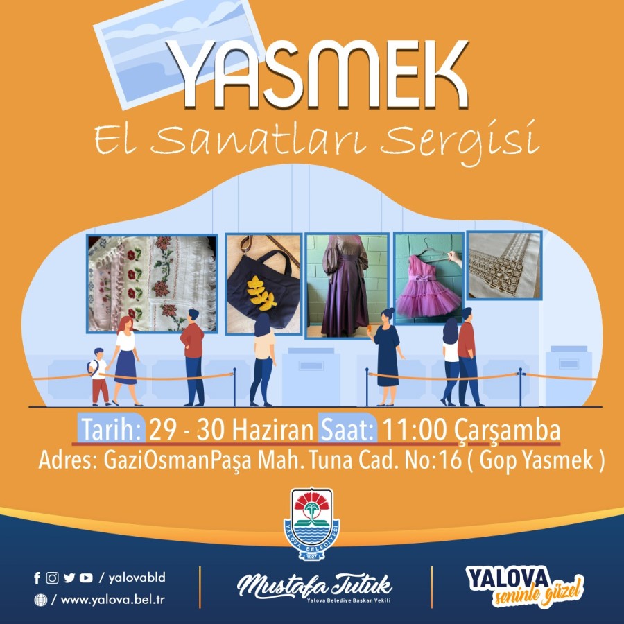 KURSİYERLERİN EL EMEKLERİ SERGİLENECEK