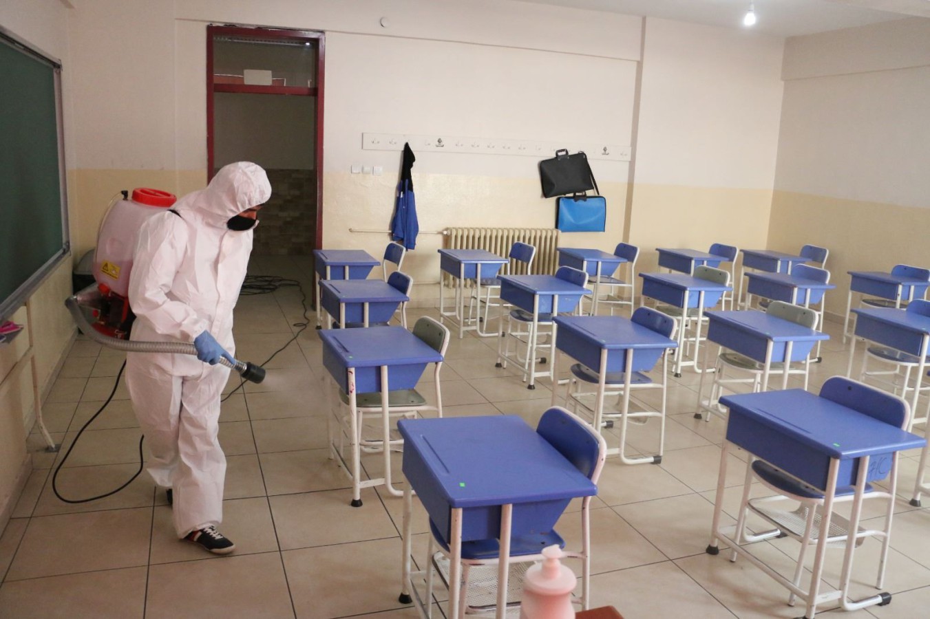 LGS ÖNCESİ OKULLAR DEZENFEKTE EDİLDİ