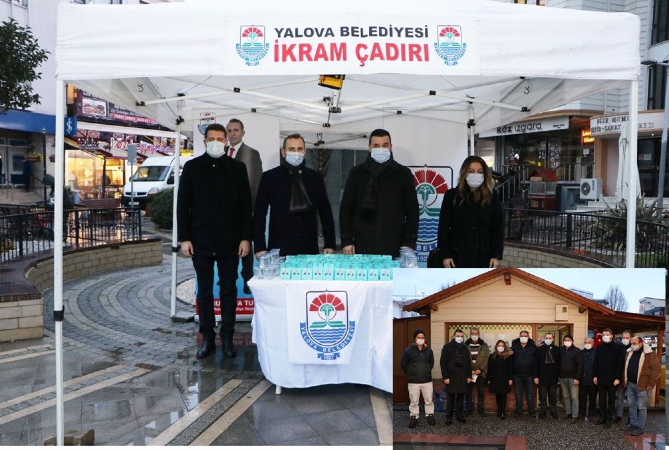 LOKUM DAĞITILDI TAKSİCİ ESNAFIYLA BİR ARAYA GELİNDİ