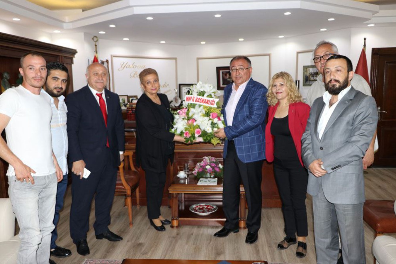 MHP İL YÖNETİMİNDEN BAŞKAN SALMAN’A ZİYARET