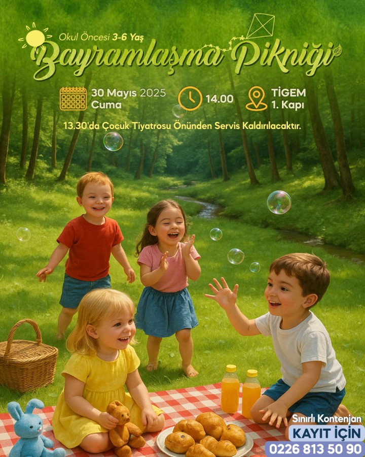 MİNİKLER BAYRAM COŞKUSUNU DOĞADA YAŞAYACAK