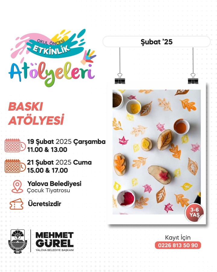 OKUL ÖNCESİ ATÖLYELER DEVAM EDİYOR