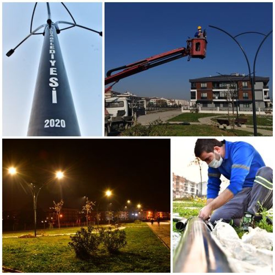 PARKLAR AYDINLATILIYOR