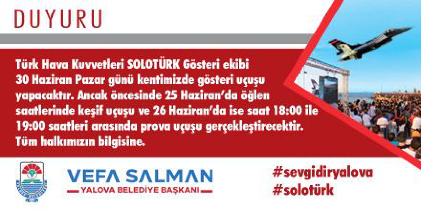 SOLOTÜRK BUGÜNKÜ KEŞİF UÇUŞUNU ŞEHİDİMİZ İÇİN YAPIYOR