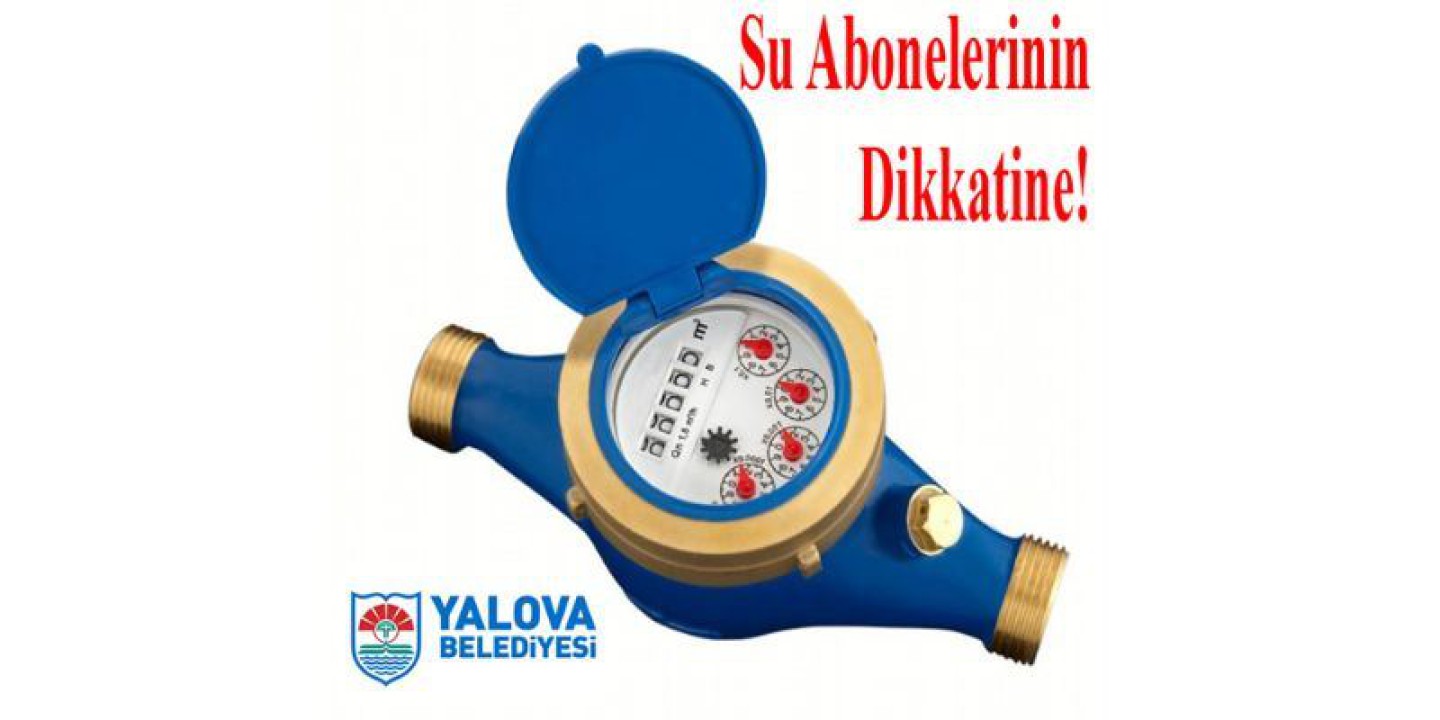 Su Abonelerine Uyarı