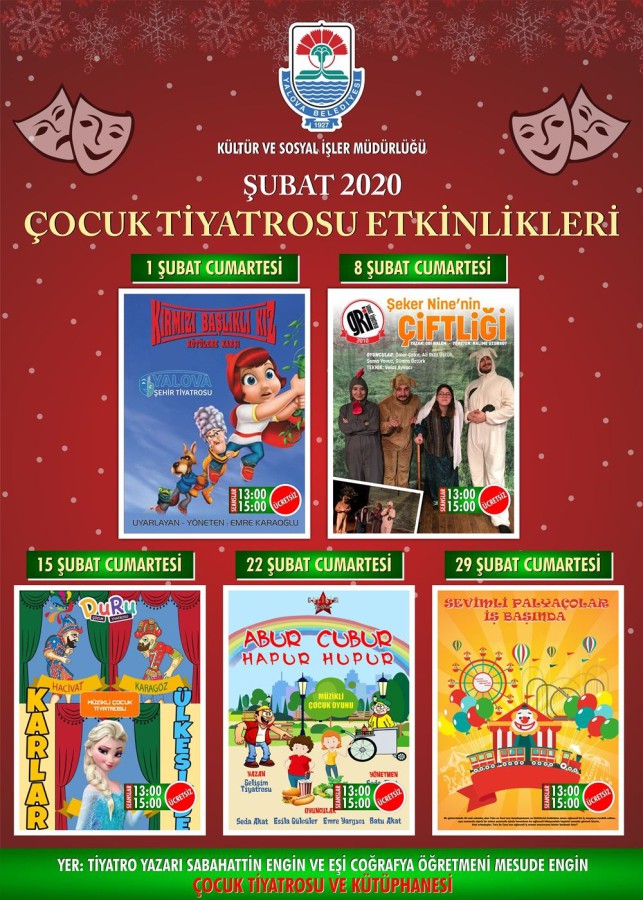 ŞUBAT AYINDA 5 ÇOCUK OYUNU SAHNELENECEK