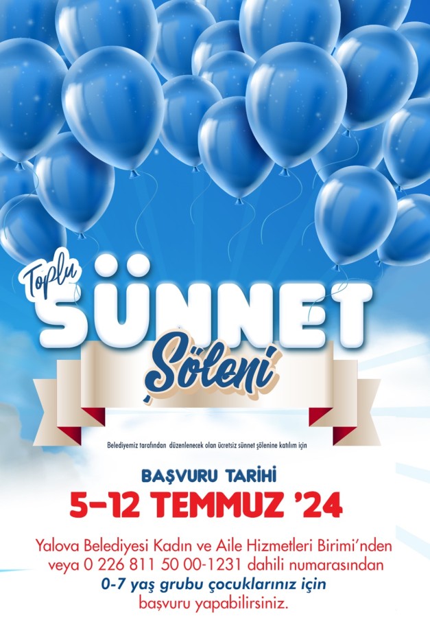 TOPLU SÜNNET ŞÖLENİ KAYITLARI BAŞLIYOR