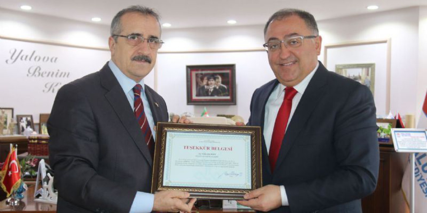 Ulusoy’dan, Başkan Salman’a Teşekkür Belgesi