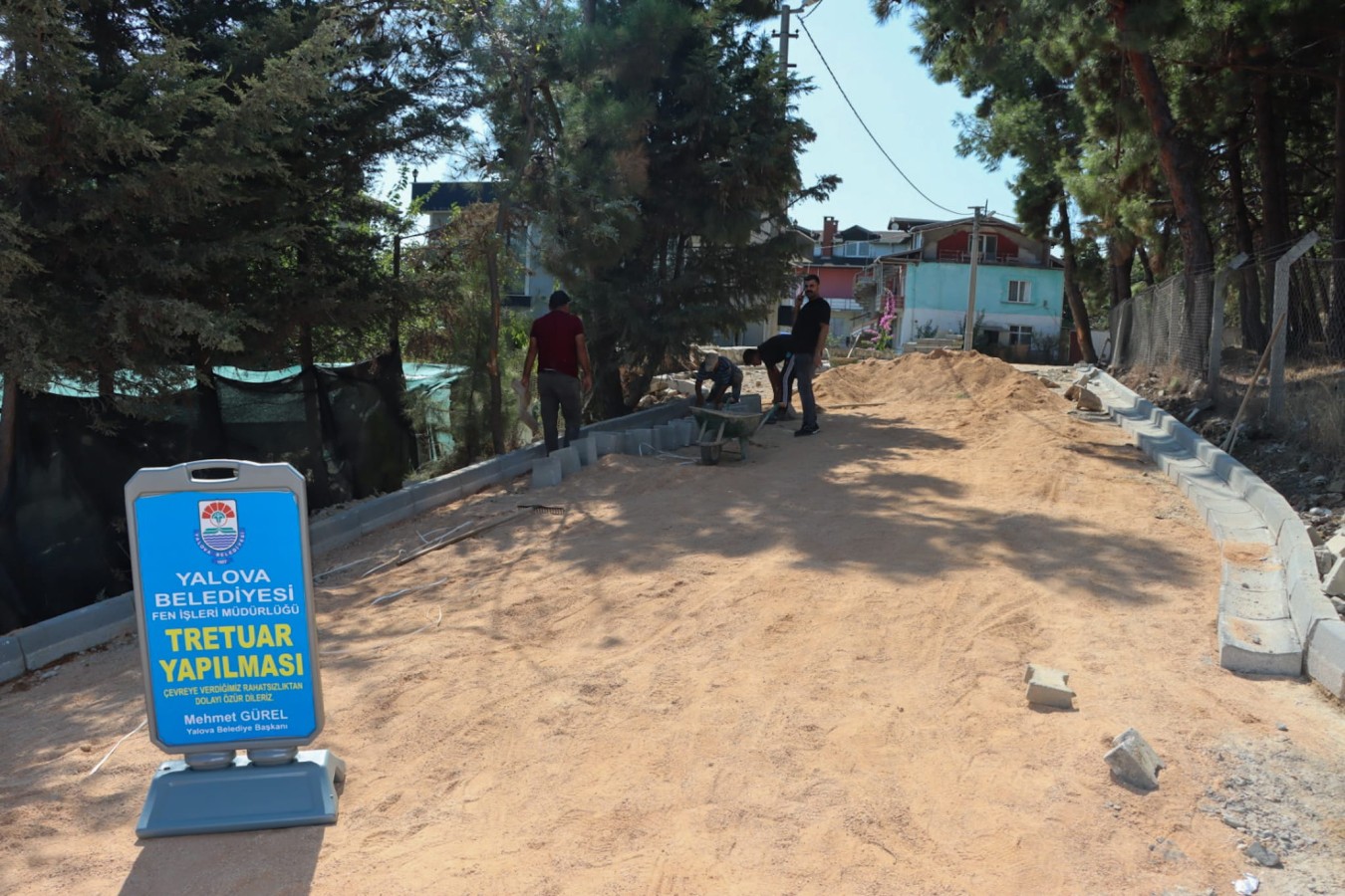 YALOVA BELEDİYESİ ALTYAPI ÇALIŞMALARINA DEVAM EDİYOR
