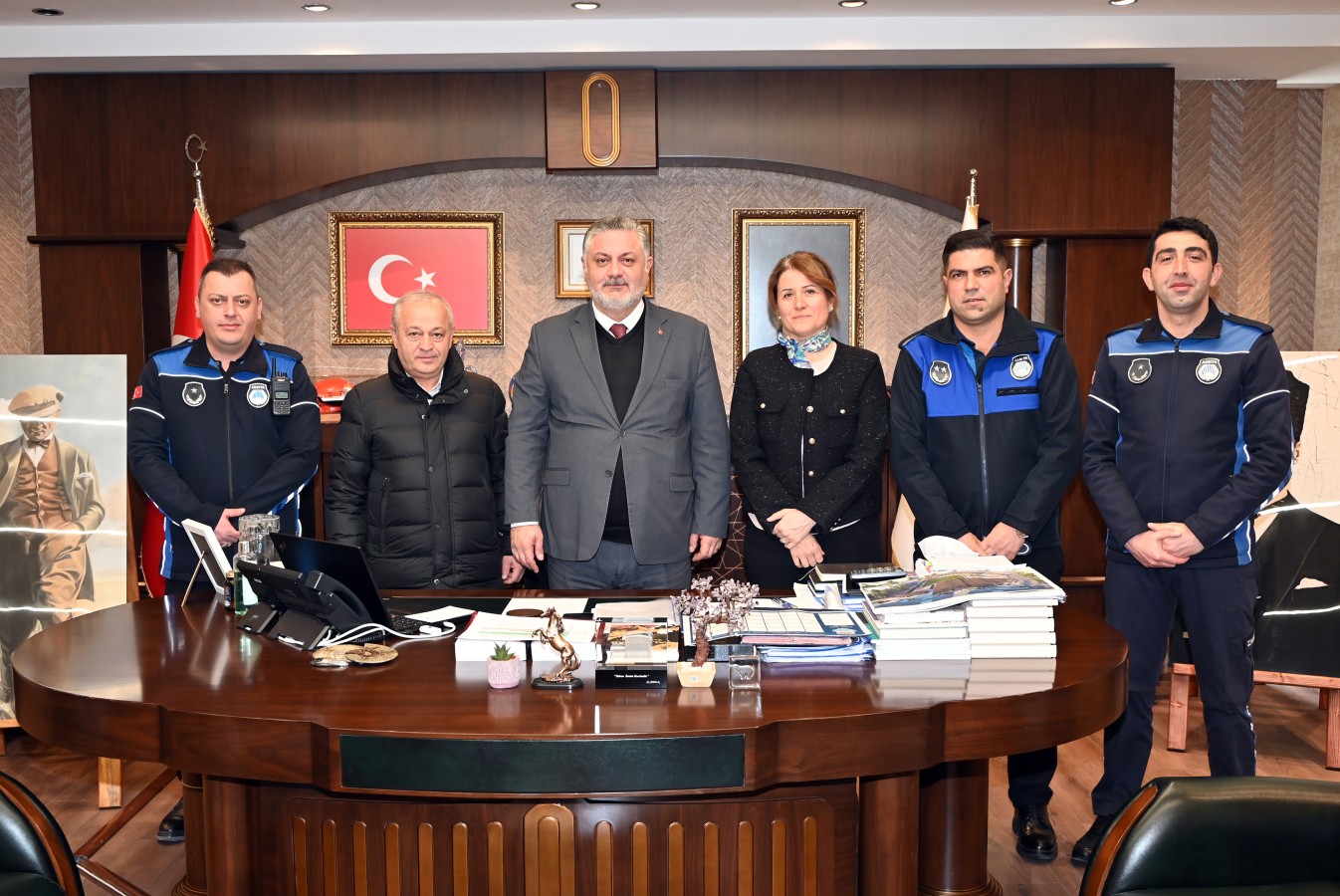 YALOVA BELEDİYESİ ZABITA PERSONELİ TERFİ SEVİNCİ YAŞADI