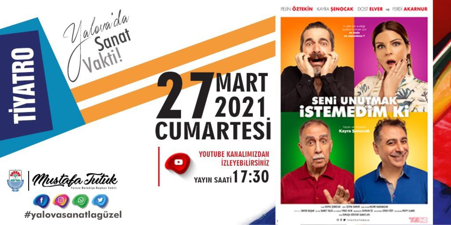 YALOVA BELEDİYESİ’NDEN 27 MART DÜNYA TİYATROLAR GÜNÜNE ÖZEL OYUN
