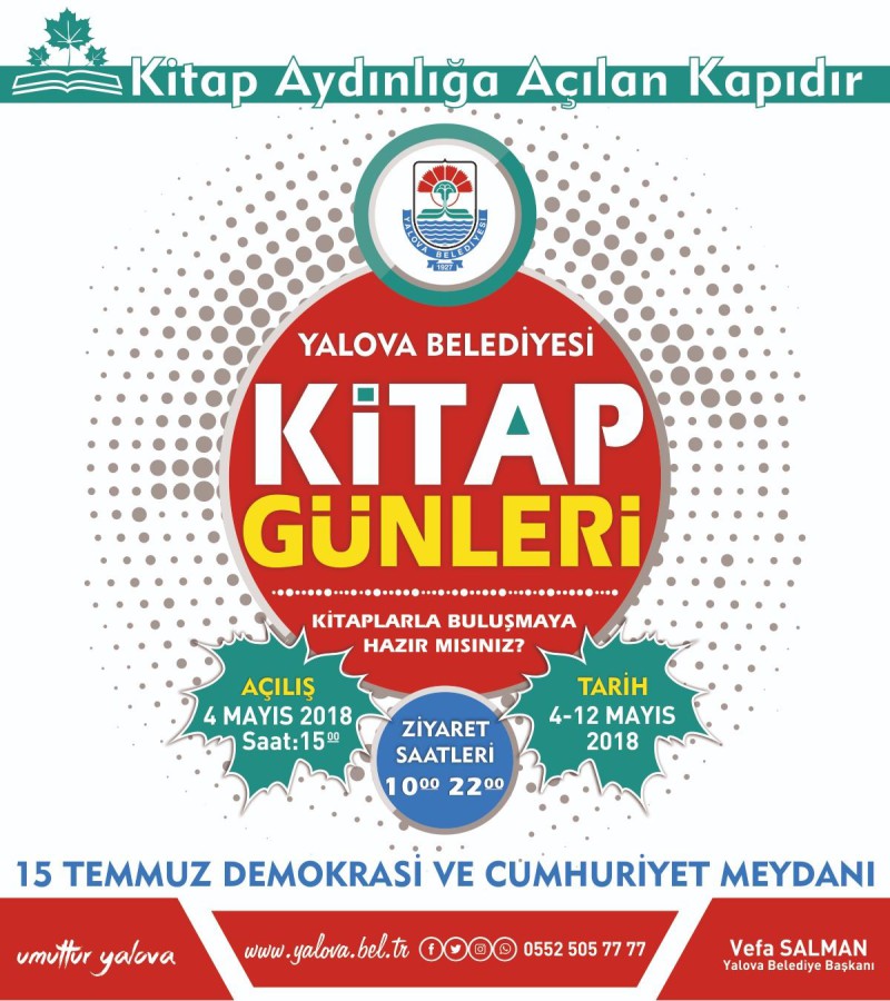 YALOVA KİTAP GÜNLERİ AÇILIŞINA SAATLER KALDI