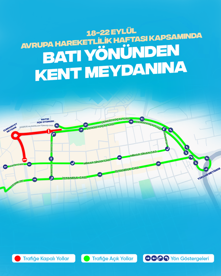 YALOVA MEYDANI 18 EYLÜL’DE TRAFİĞE KAPATILIYOR!