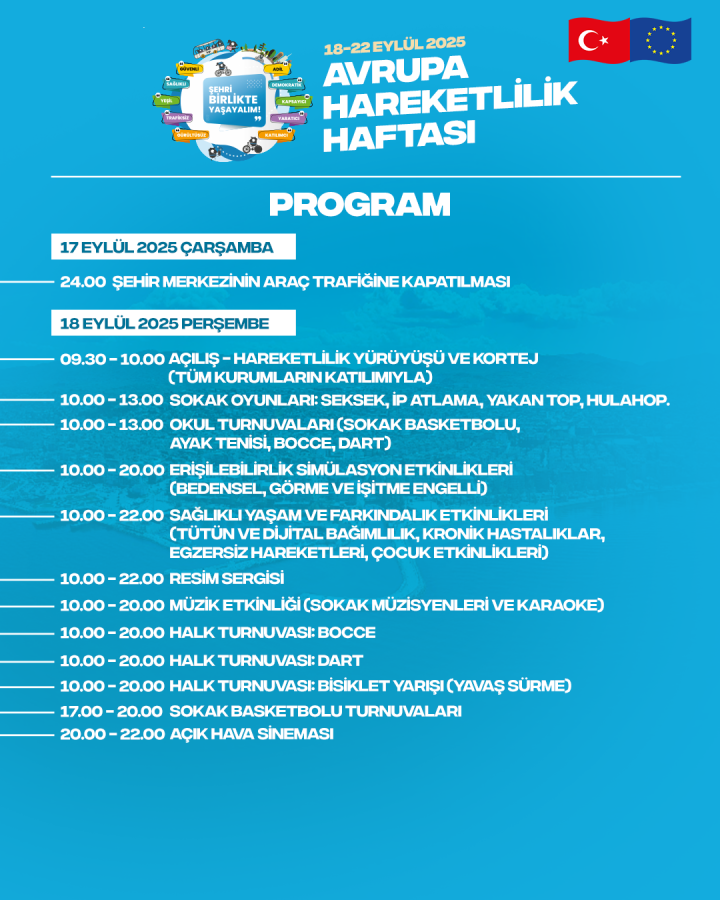 YALOVA’DA AVRUPA HAREKETLİLİK HAFTASI BAŞLIYOR