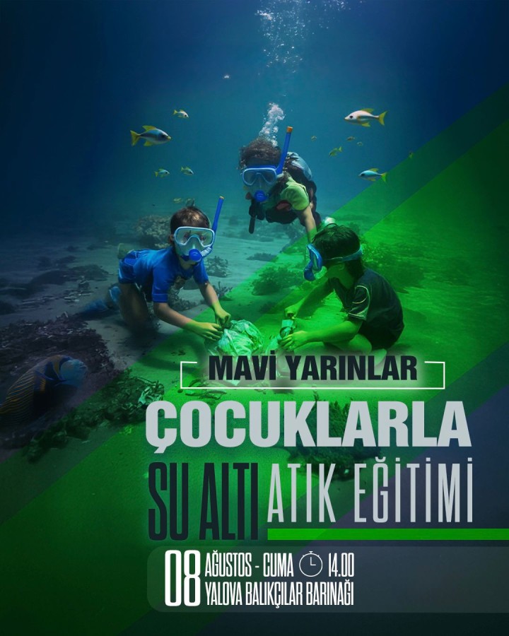 YALOVA’DA ÇOCUKLAR DENİZDEN ÇIKAN ATIKLARI İNCELEYECEK