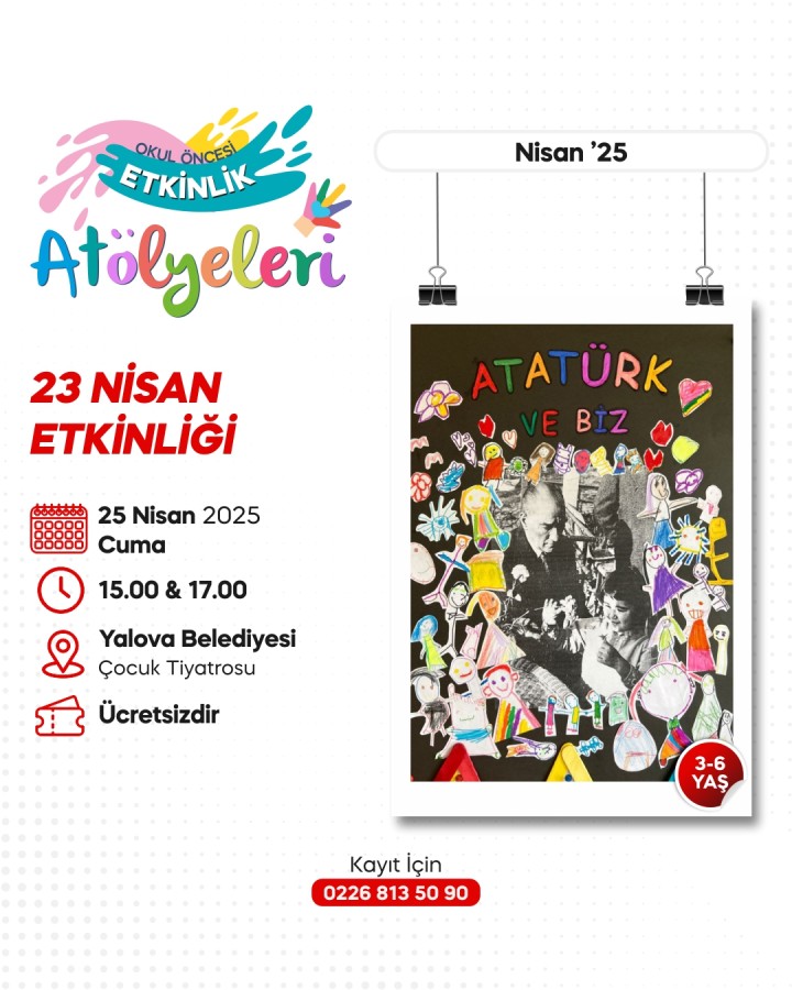 YALOVA’DA NİSAN AYI ÇOCUKLARA BAYRAM HAVASINDA GEÇİYOR