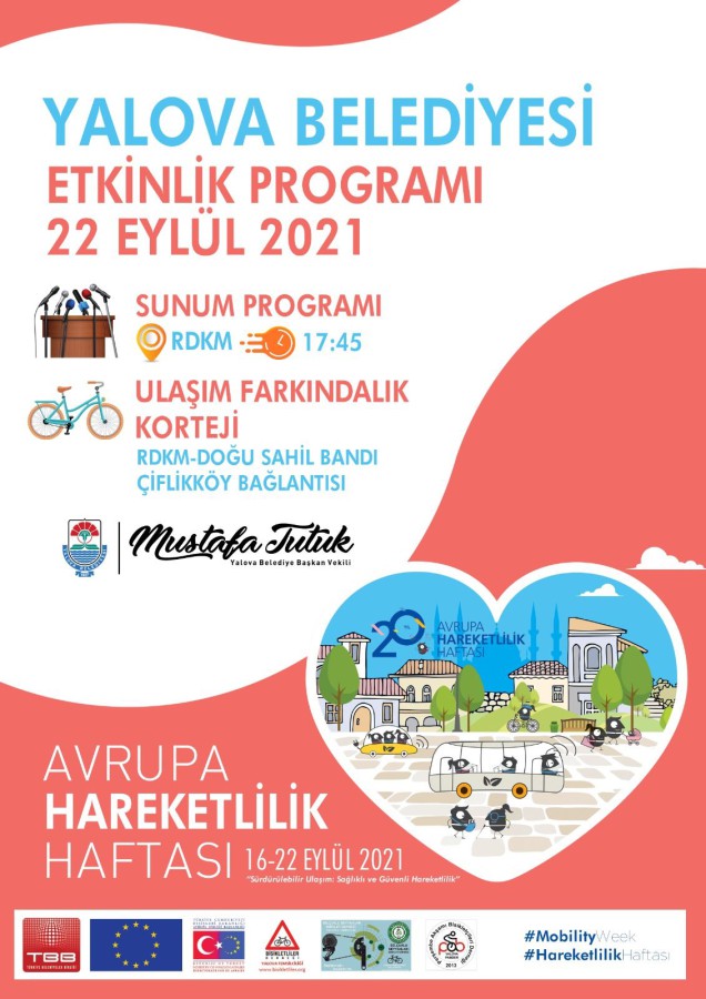 YALOVALILAR AVRUPA HAREKETLİLİK HAFTASINDA PEDAL ÇEVİRECEK